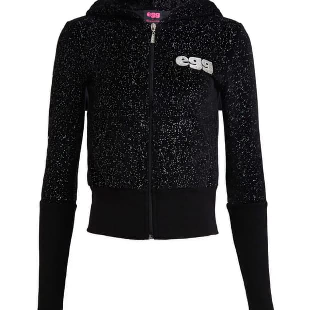 베이비메탈클럽 에그 사쿠라 벨루어 후드집업