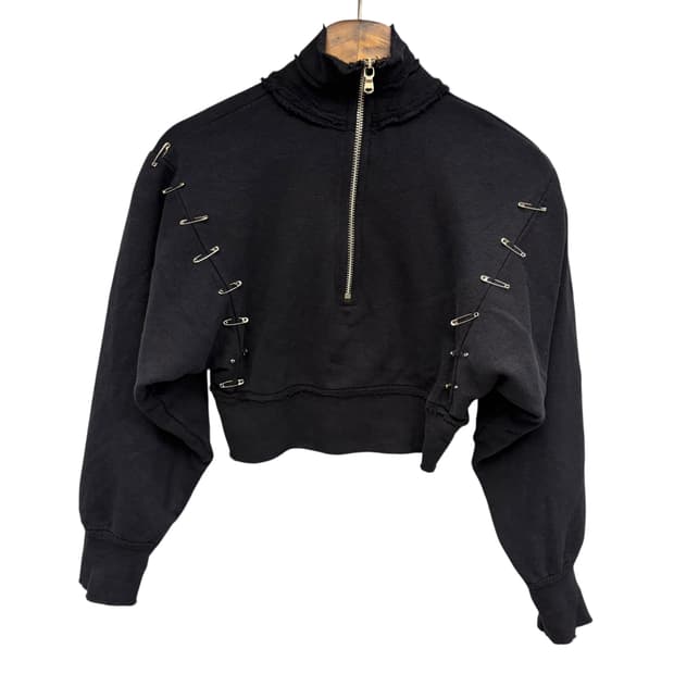 SAMI MIRO VINTAGE 사미미로 빈티지 크롭 하프 집업 XS