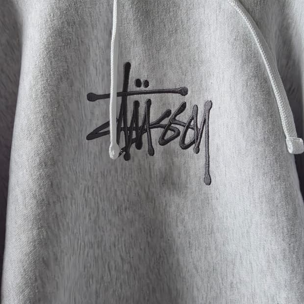 스투시 베이직 후드티 애쉬헤더 색상