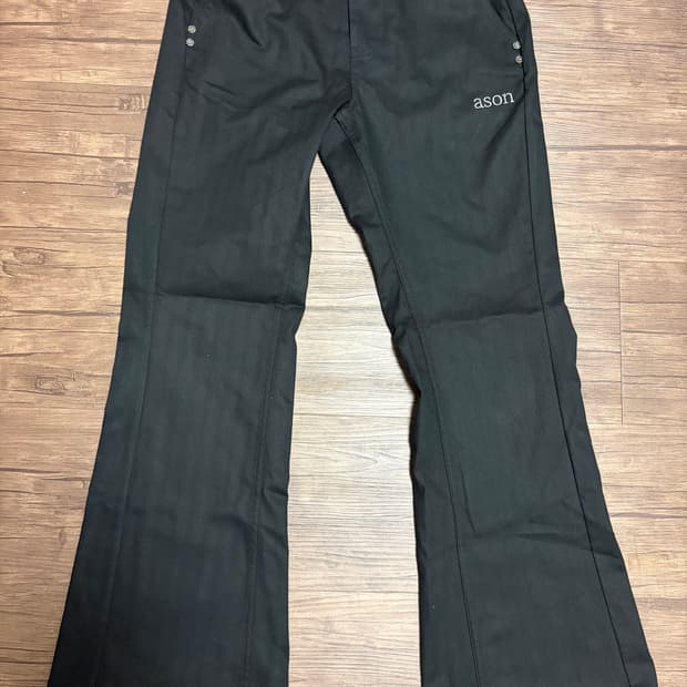 애즈온 ason TINA TWILL PANTS / BLACK M사이즈