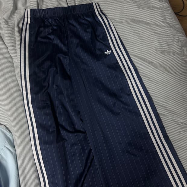 아디다스 새틴 스트라이프 팬츠 L