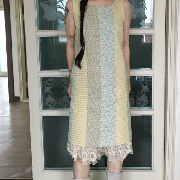 Oriental mood sleeveless onepiece