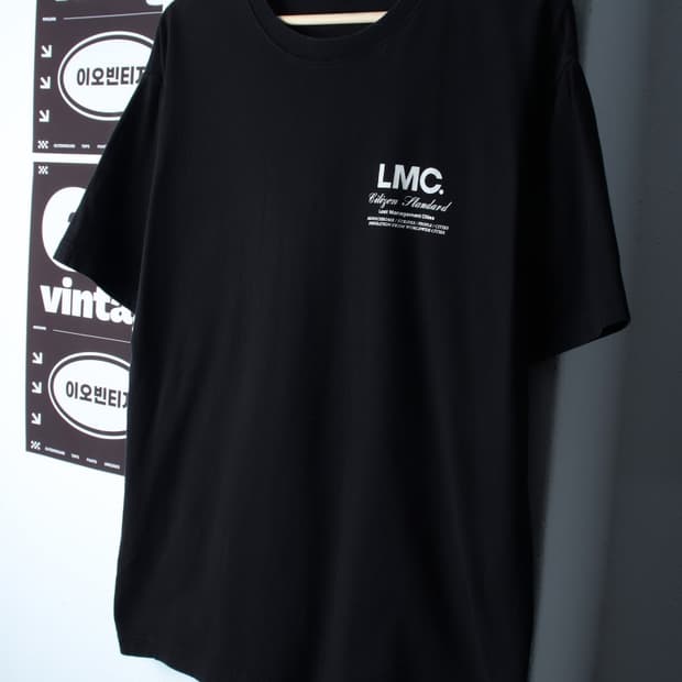 (L-XL) 엘엠씨 반팔 티셔츠 백로고 엔젤 블랙 스트릿-H32782