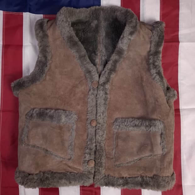 새제품 오리지날 뉴질랜드 빈티지 리얼레더 무스탕베스트