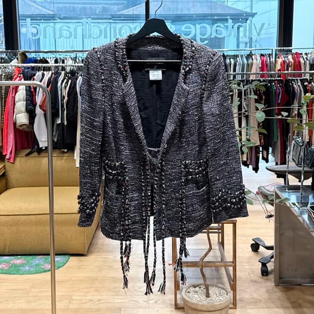 샤넬 네이비 2010ss 트위드 자켓 