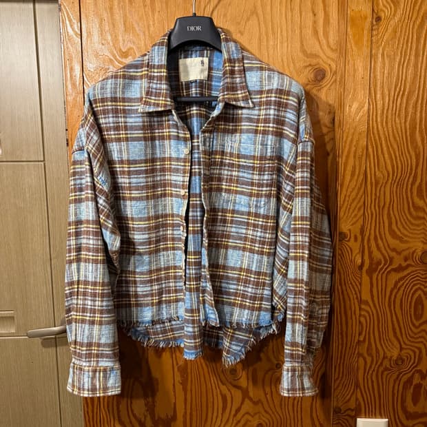 R13(알써틴,알썰틴) 스레드 체크 셔츠