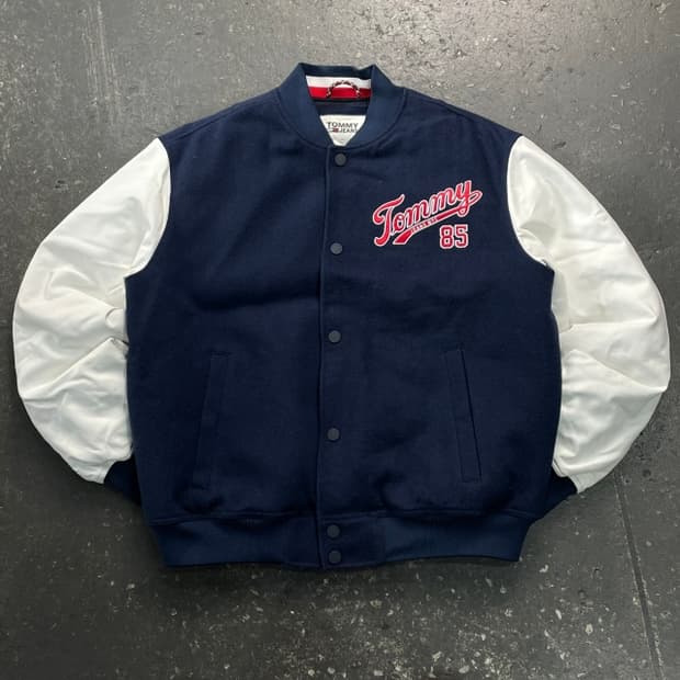 100 타미힐피거 바시티 자켓 