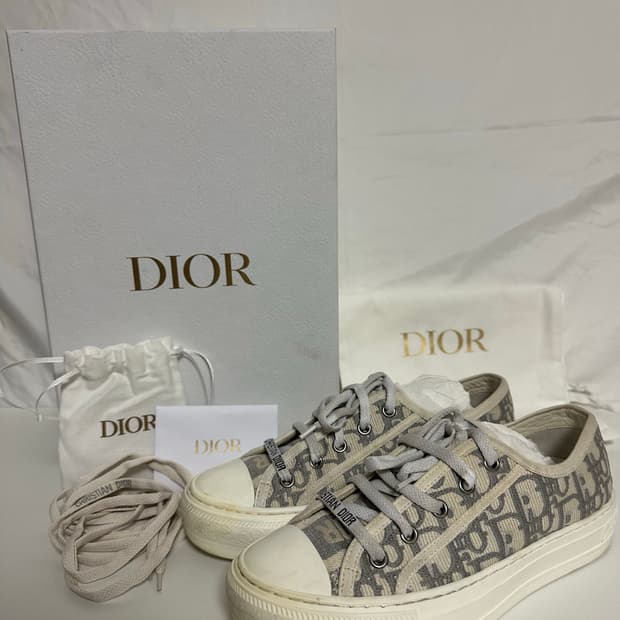 디올 워크앤디올 오블리크 스니커즈 (36.5)