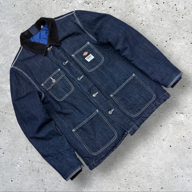 [M] 디키즈 x 아웃도어 프로덕트 데님 워크 자켓 블루 B651