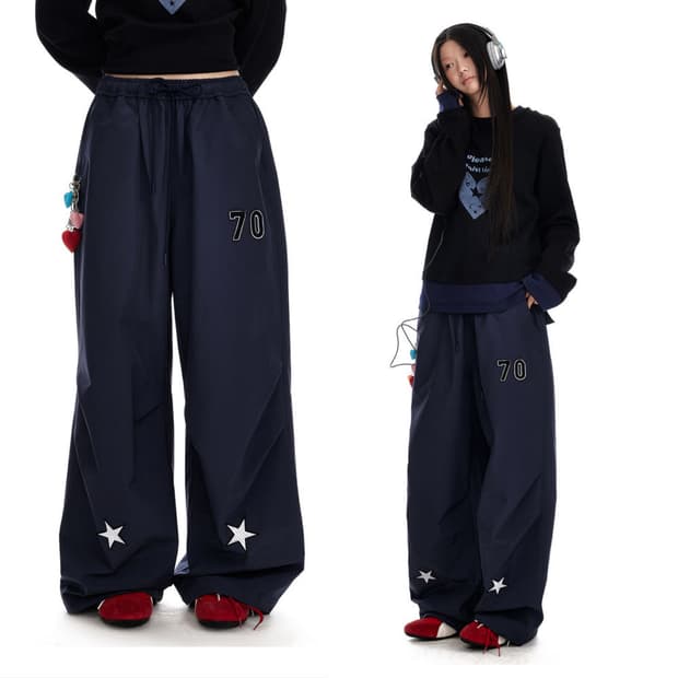 테스트메커니즘 JIKOO star 와이드팬츠 바지 새상품