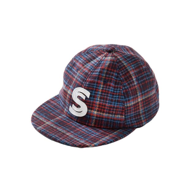 사파리스팟 체크 캡 네이비