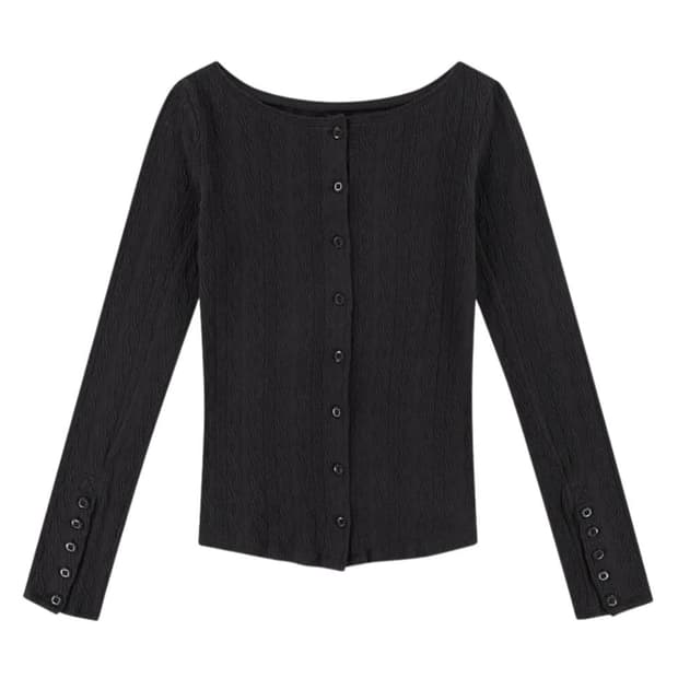 코이세이오 투웨이 롱슬리브 차콜