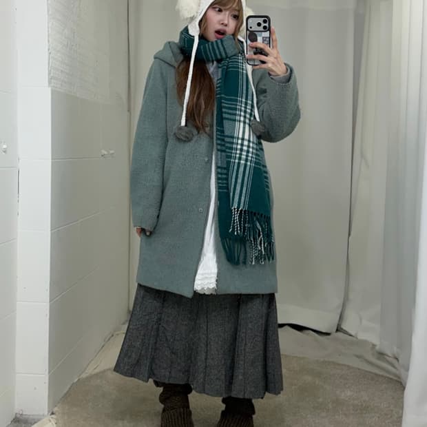 민트 코트 니혼진 하구미 원피스 코디세트