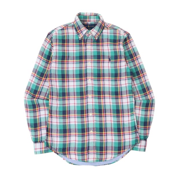 폴로 랄프로렌 민트 체크 셔츠