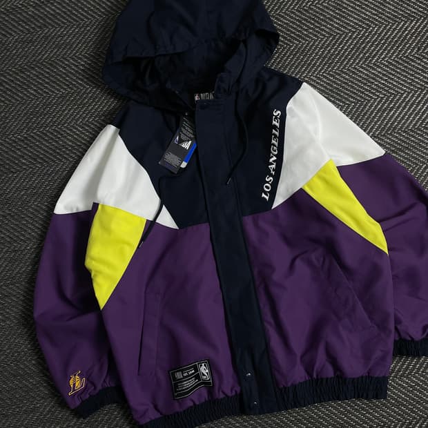 NBA LA 레이커스 빅로고 컬러블럭 바람막이 y 3692