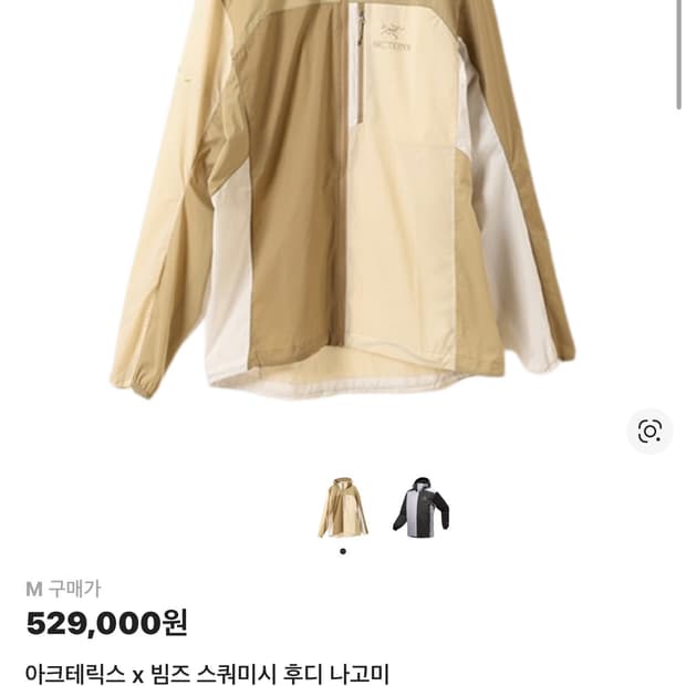 아크테릭스 x 빔즈 스쿼미시 후디 나고미 M