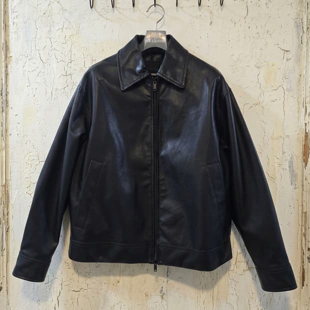 스파오 남성 블랙 양가죽 자켓 95