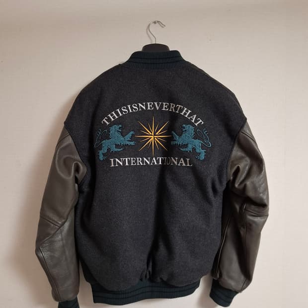 디스이즈네버댓 lion 바시티 자켓 s