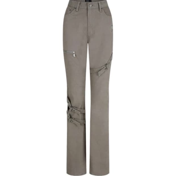 (단종) 오도어 ODOR 벨트 카고 팬츠 카멜 부츠컷