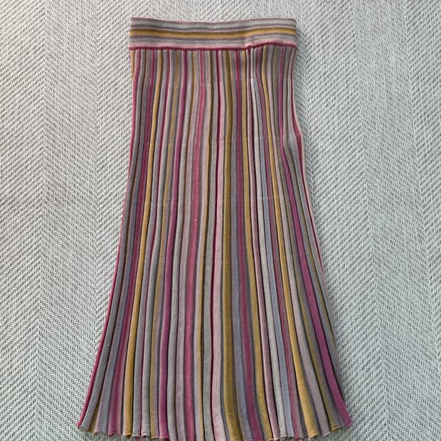 츠모리시타도 멀티컬러 니트 스커트 J04041