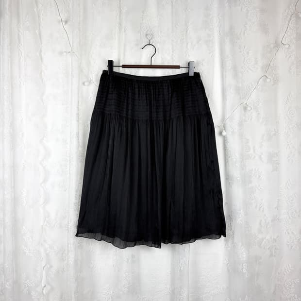 COMME CA ISM Chiffon Pleated Skirt