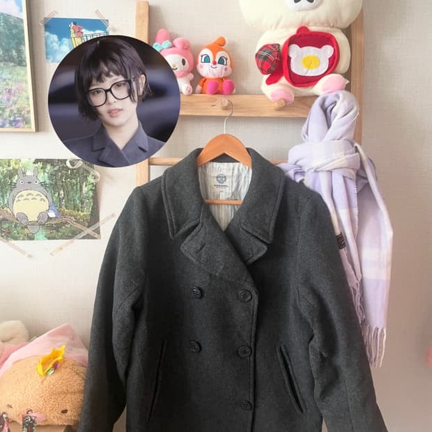 모리걸 빈티지 무채색 도쿄모리 숏코트🩶🖤