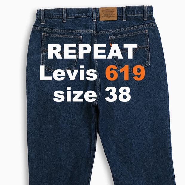 리바이스 619 오렌지탭 90s 38 인치 스트레이트핏 OR6194001