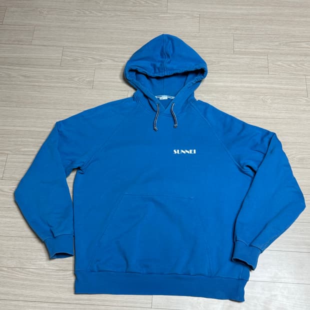 써네이 후디 스웻 후드티 블루 L
