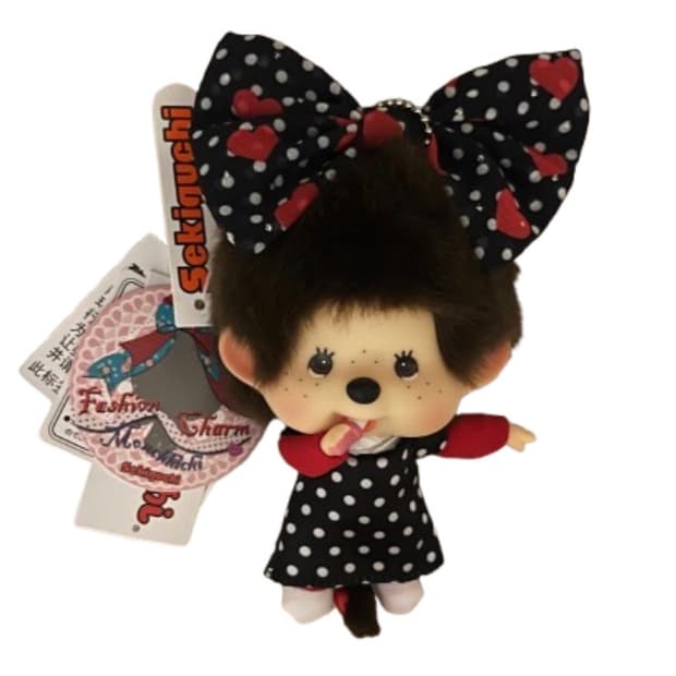 몬치치 도트 리본 키링