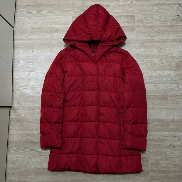 막스마라 위켄드 여성 후드 롱 코트패딩 점퍼 [레드] 36(S/90)