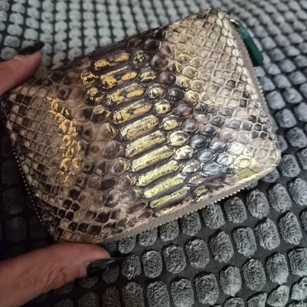 리얼뱀피 (파이톤) 카드지갑