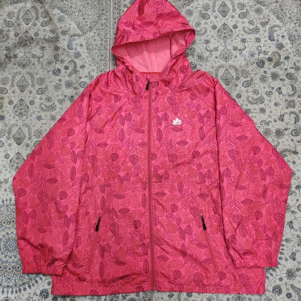 LOGOS 잎사귀 패턴 바람막이 4L