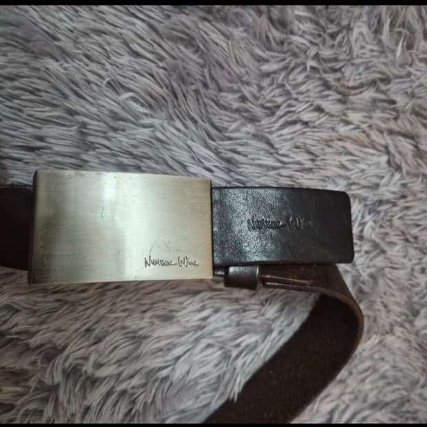 Number (N)ine leather belt