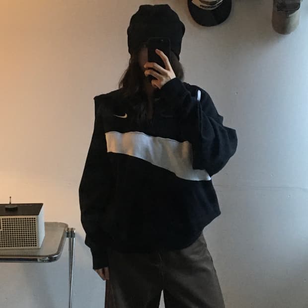 나이키 빅스우시 오버핏 후드티