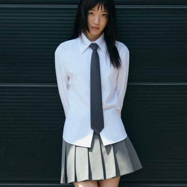 무신사 스탠다드 여성 링클프리 셔츠 S