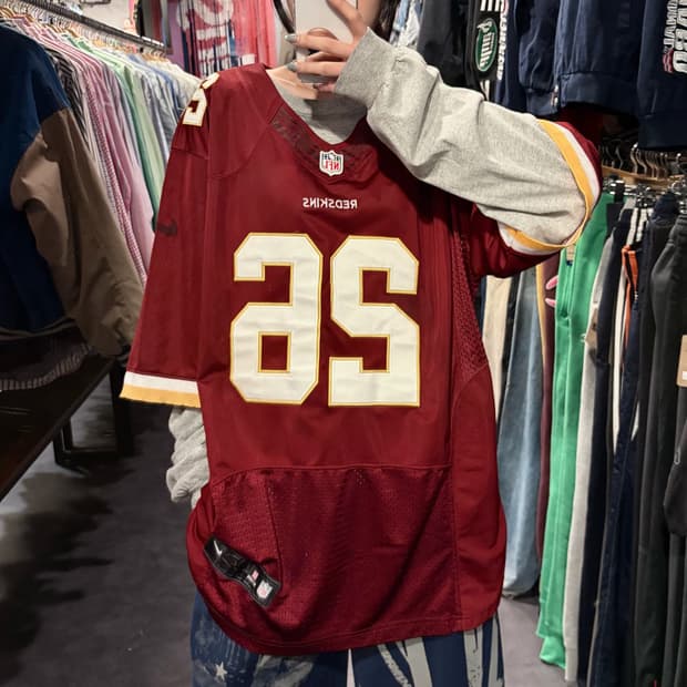 [IM] Nike NFL 워싱턴 레드스킨스 피터슨 No.26 져지 버건디