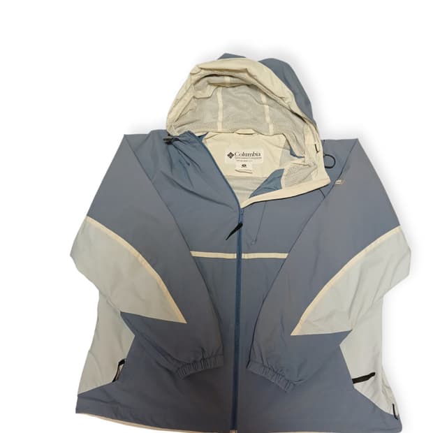 컬럼비아 소라색 packable 바람막이