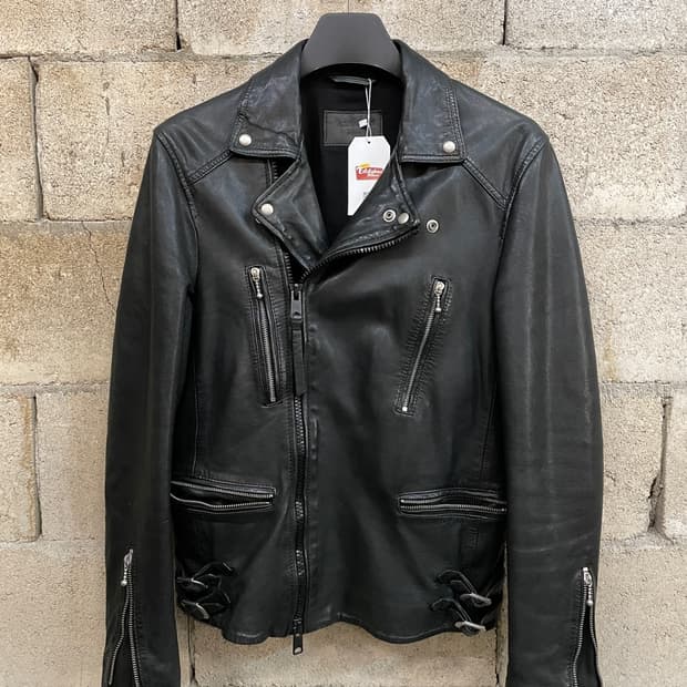 올 세인츠 Ario 바이커 레더 자켓
