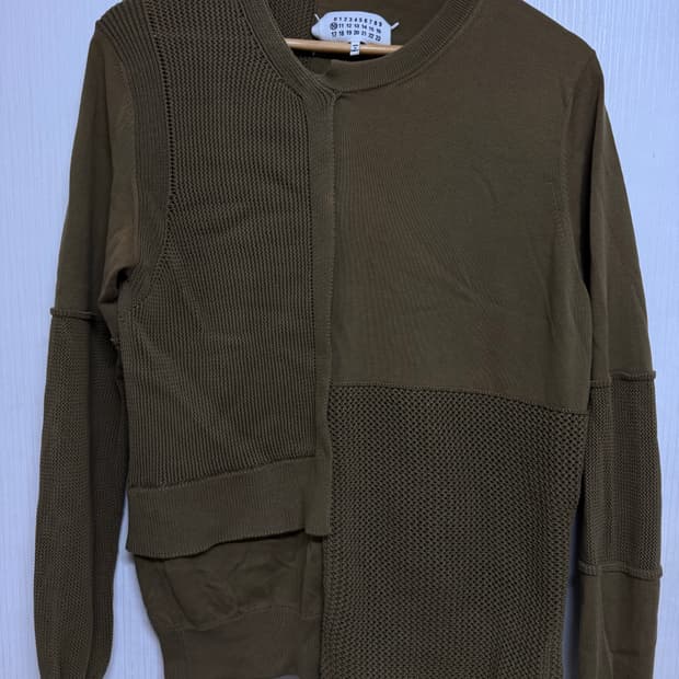 메종 마르지엘라 니트 스웨터 카키 XL