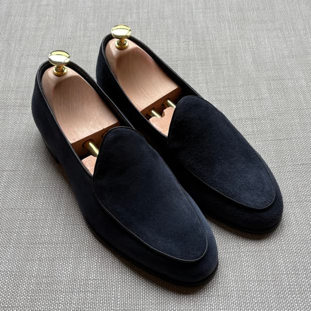 [260] 새제품 Berwick 4950 벨지안 네이비 스웨이드 로퍼