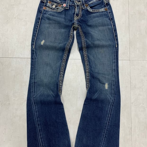 트루릴리전 스티치 디테일 부츠컷 데님 팬츠 #654