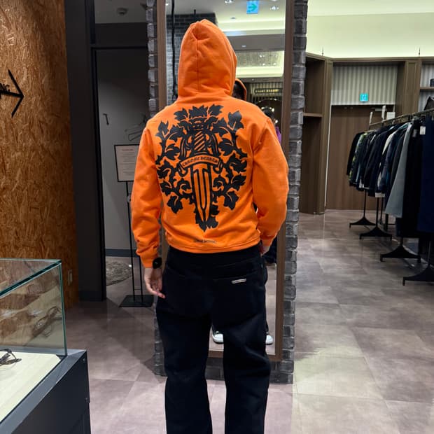 [M] 크롬하츠 바인대거 오렌지 풀오버 후드
