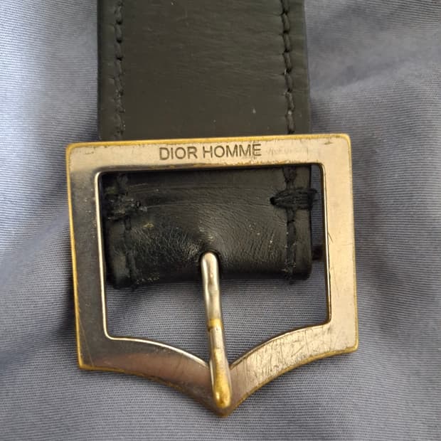 [87] 디올 옴므 은장 무광 D벨트