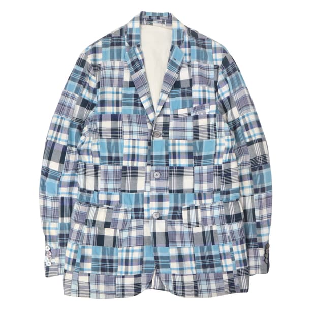 폴로 랄프로렌 마드라스 체크 패치워크 자켓