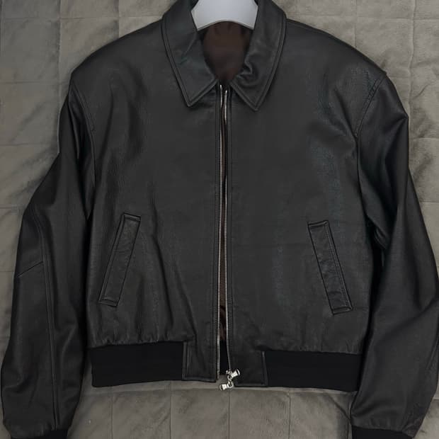 [48size] 엘무드 세레니티 고트레더 블루종 (택제거새상품)