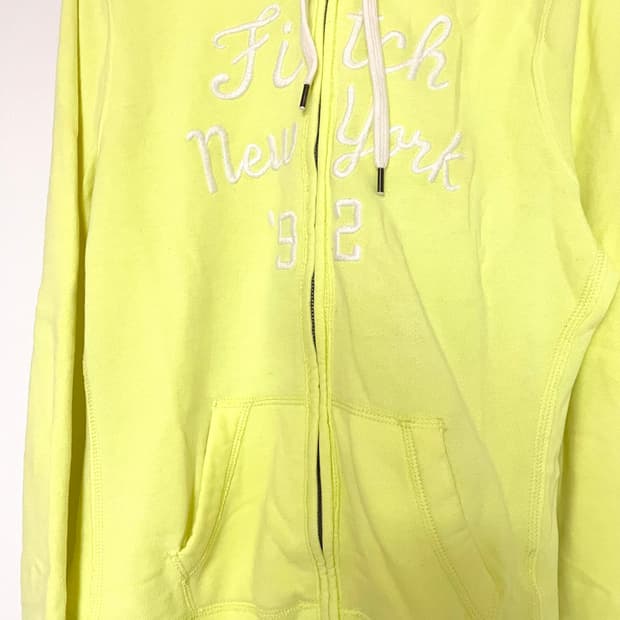 아베크롬비 레몬 옐로우 후드 집업