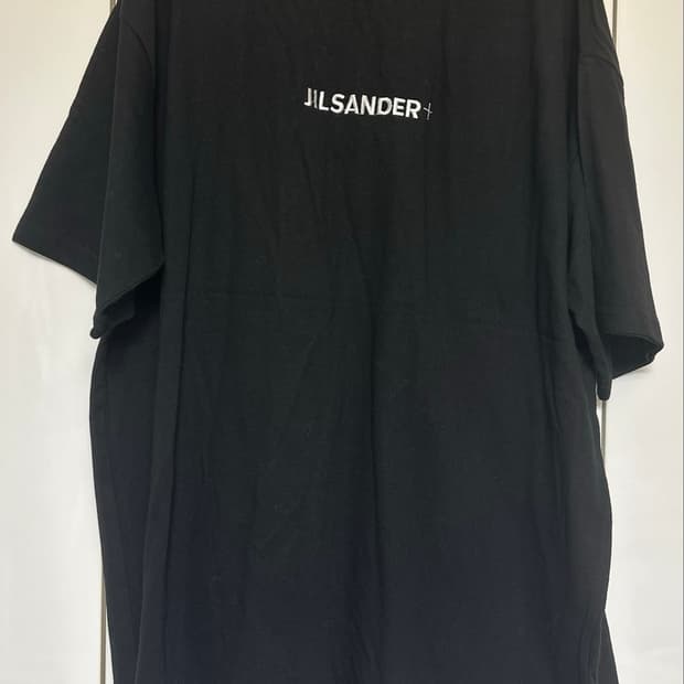 질샌더 로고 반팔 티셔츠 블랙