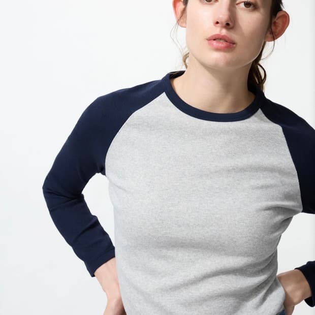 유니클로 소프트립 나그랑 롱슬리브m