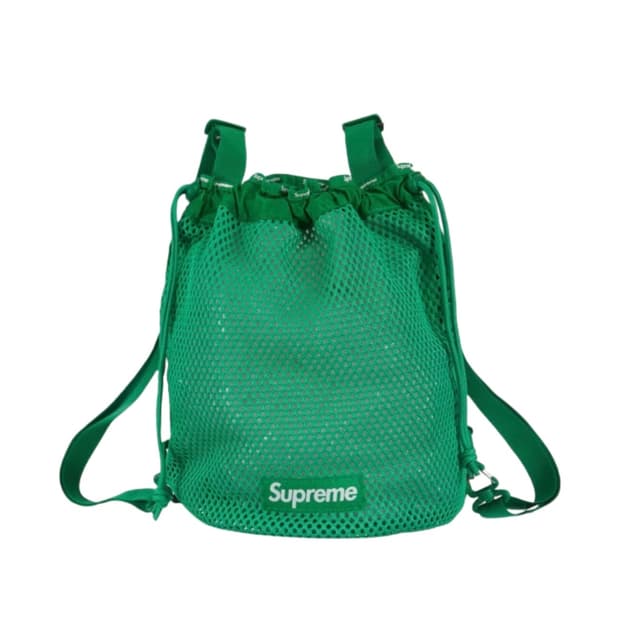 슈프림 메쉬 백팩 그린