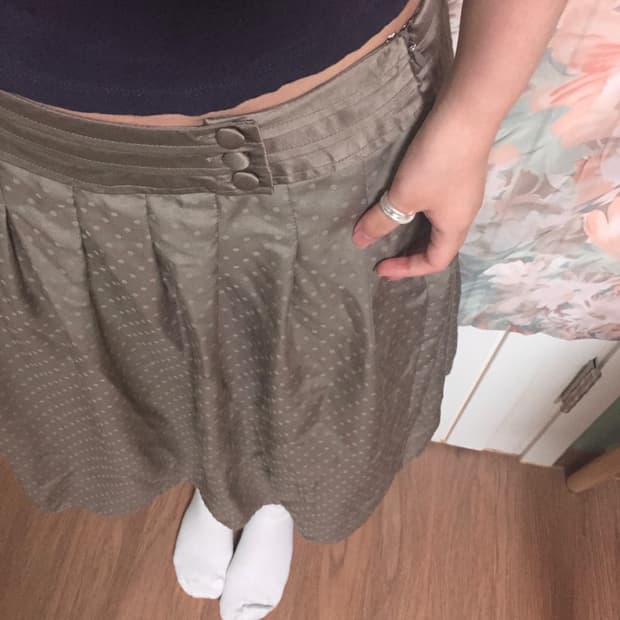 Japanese vintage dot skirt 도트 스커트